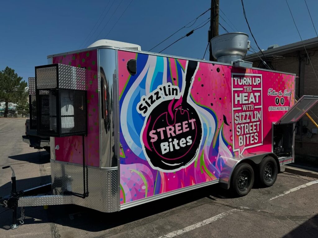 Food trailer manufacturer in Colorado Springs, CO by Zion Foodtrucks, delivering custom mobile kitchens