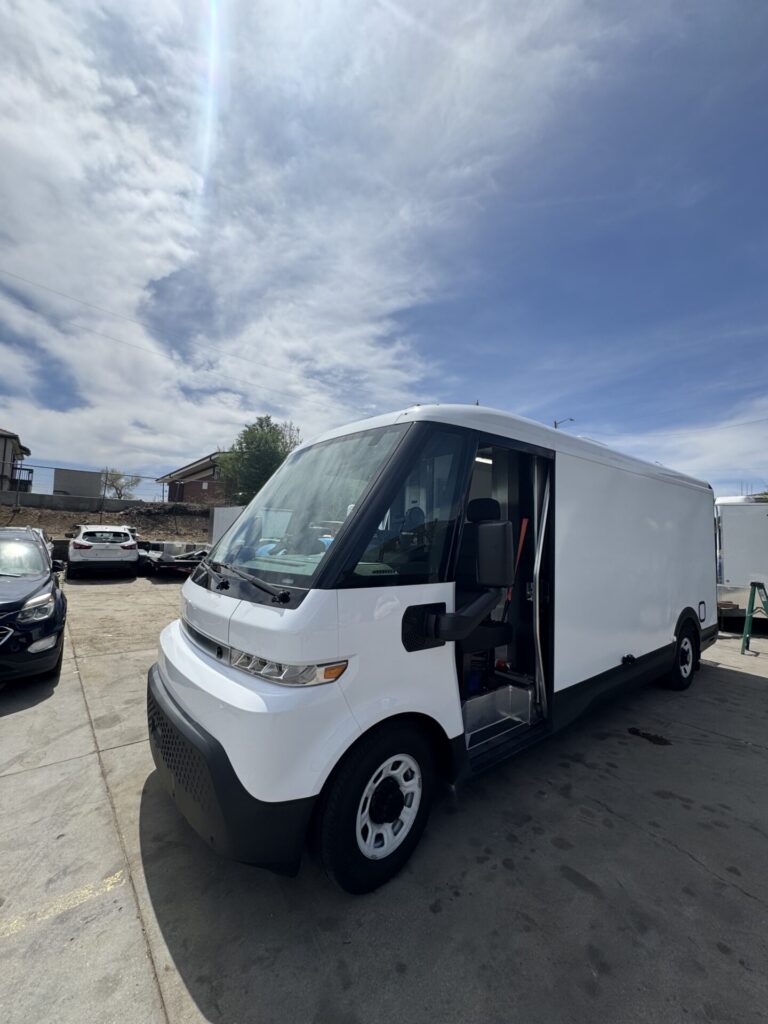 Brightdrop crumbl cookie truck front salt lake city