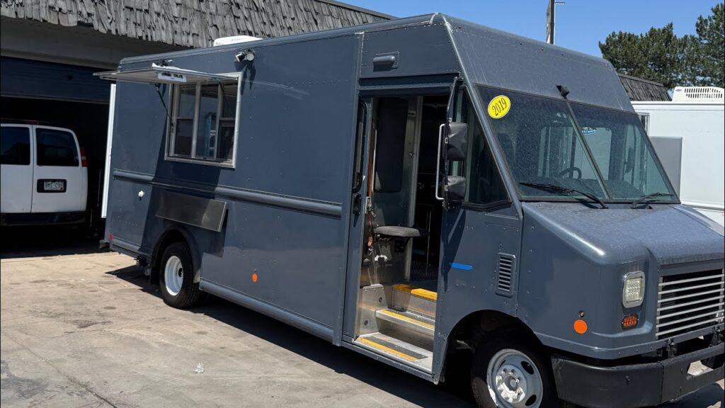 Golden catering food truck