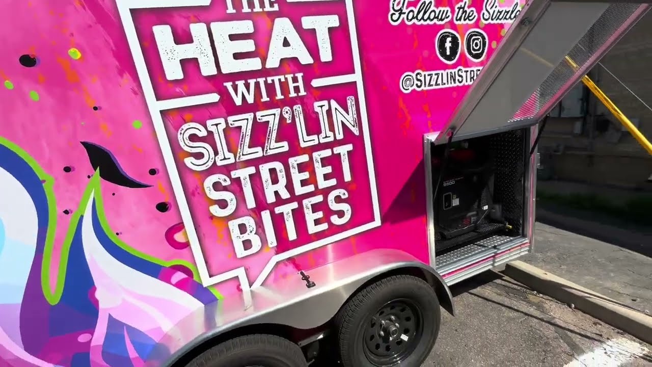 16 foot food trailer with a full cook line, built by Zion in Colorado